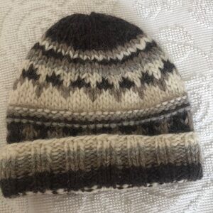 Beautiful Fair Isle Nordic Style Wool Hat
